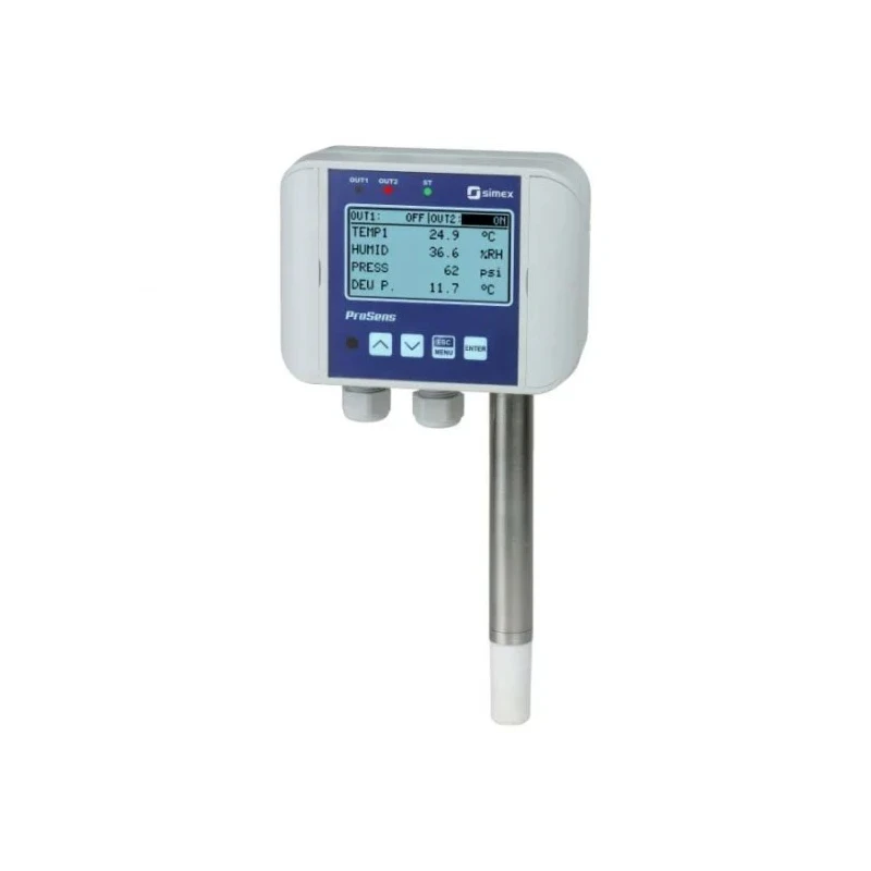 Simex Digital Panel Multifunction Meter for Temperature, Humidity 34mm x 99mm, LCD Display QM-211-1REL
