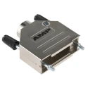 TE Connectivity ADK Series Zinc Straight D-Sub Backshell 15 Way Strain Relief 1-1478762-5