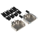 TE Connectivity ADK Series Zinc Straight D-Sub Backshell 15 Way Strain Relief 1-1478762-5