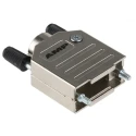 TE Connectivity ADK Series Zinc Straight D-Sub Backshell 9 Way Strain Relief 1478762-9