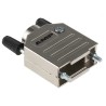 TE Connectivity ADK Series Zinc Straight D-Sub Backshell 9 Way Strain Relief 1478762-9