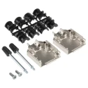 TE Connectivity ADK Series Zinc Straight D-Sub Backshell 9 Way Strain Relief 1478762-9