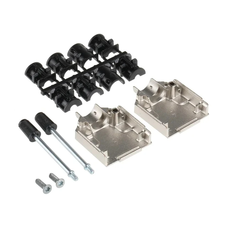 TE Connectivity ADK Series Zinc Straight D-Sub Backshell 9 Way Strain Relief 1478762-9