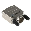 TE Connectivity ADK Series Zinc Straight D-Sub Backshell 9 Way Strain Relief 1478762-9