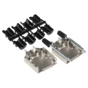 TE Connectivity ADK Series Zinc Straight D-Sub Backshell 9 Way Strain Relief 1478762-9