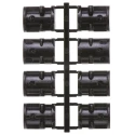 TE Connectivity ADK Series Zinc Angled D-Sub Backshell, 9 Way Strain Relief 1478763-9