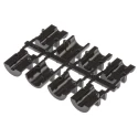 TE Connectivity ADK Series Zinc Angled D-Sub Backshell, 9 Way Strain Relief 1478763-9