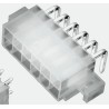 TE Connectivity VAL-U-LOK Series Right Angle Through Hole PCB Header, 12 Contacts, 4.2 mm Pitch, 2 Row, Shrouded 1-1586041-2