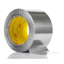 3M 425 Conductive Metallic Tape, Dead Soft Aluminium Backing, 0.12mm Thickness, 75mm Width, 55m Length, Acrylic 425 75MMX55M