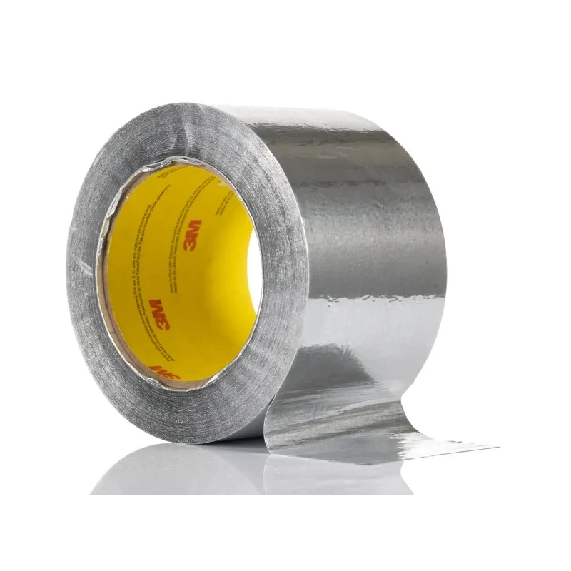 3M 425 Conductive Metallic Tape, Dead Soft Aluminium Backing, 0.12mm Thickness, 75mm Width, 55m Length, Acrylic 425 75MMX55M