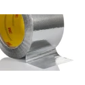 3M 425 Conductive Metallic Tape, Dead Soft Aluminium Backing, 0.12mm Thickness, 75mm Width, 55m Length, Acrylic 425 75MMX55M