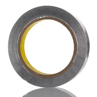 3M Conductive Metallic Tape Aluminium Foil Backing Acrylic Adhesive 19mm x 55m 149°C Max 431 19MMX55M