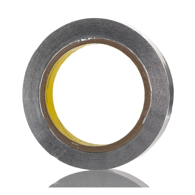 3M Conductive Metallic Tape Aluminium Foil Backing Acrylic Adhesive 19mm x 55m 149°C Max 431 19MMX55M