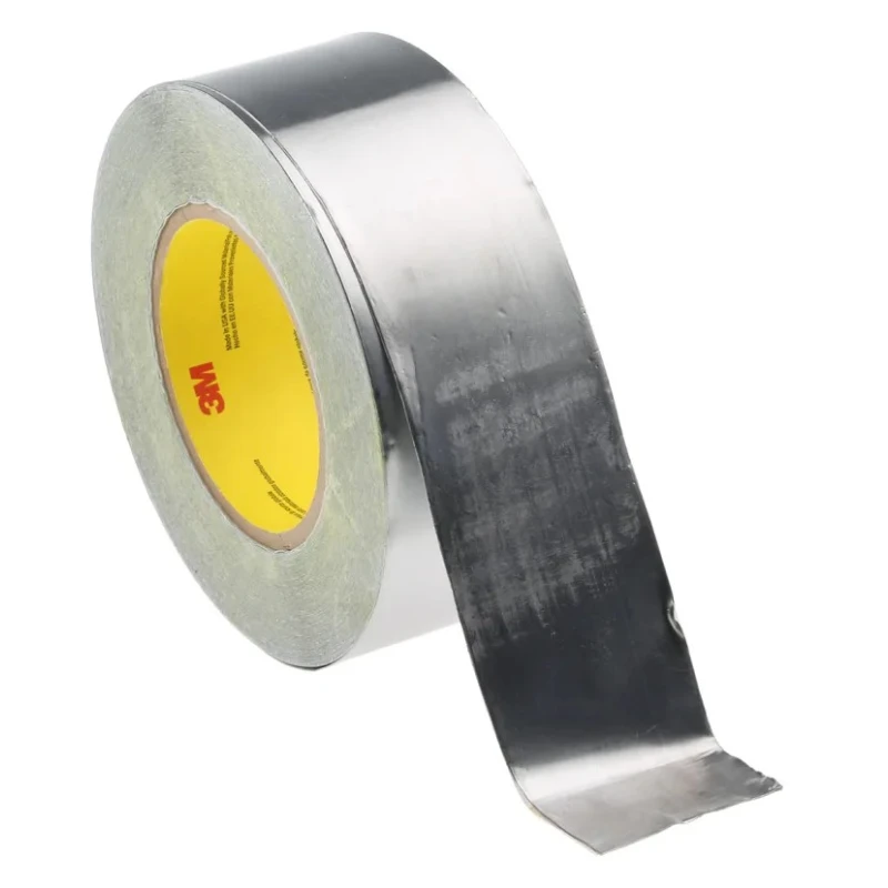 3M 420 Conductive Lead Tape, Lead Foil Backing, 0.17mm Thickness, 50mm x 33m, Rubber Adhesive, Tensile Strength 420 50MMX33M