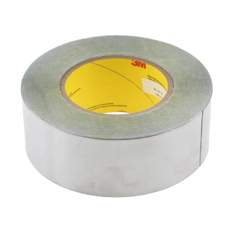 3M 420 Conductive Lead Tape, Lead Foil Backing, 0.17mm Thickness, 50mm x 33m, Rubber Adhesive, Tensile Strength 420 50MMX33M