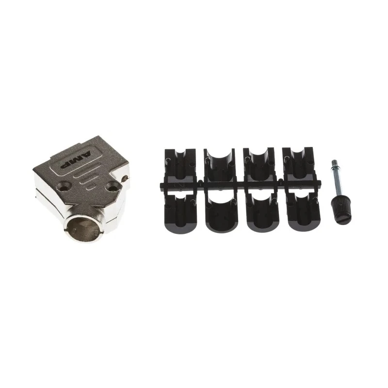 TE Connectivity ADK Series Zinc Angled D-Sub Backshell, 9 Way Strain Relief 1478763-9