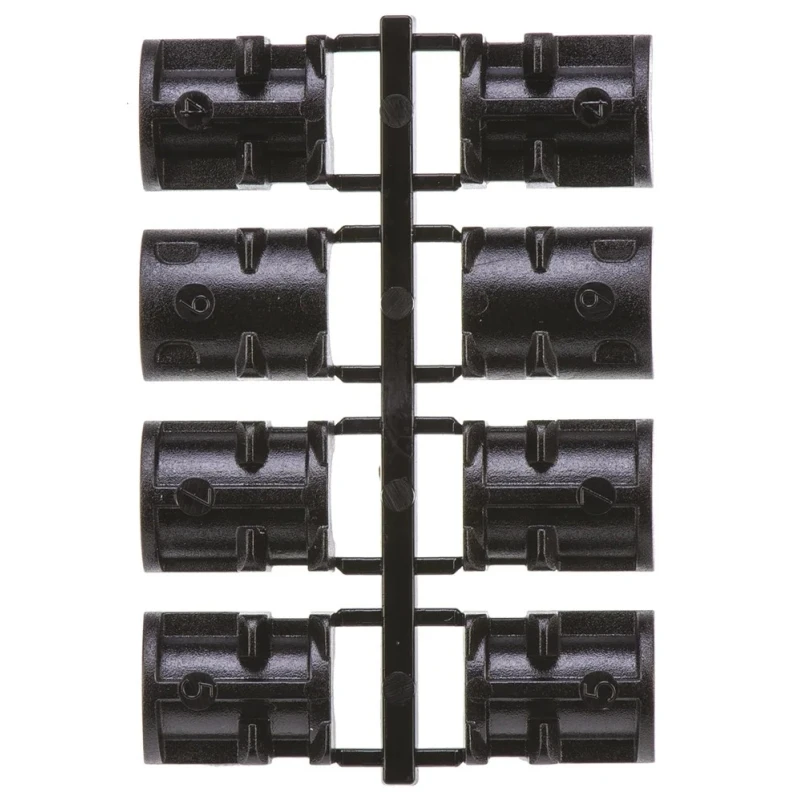 TE Connectivity ADK Series Zinc Angled D-Sub Backshell, 9 Way Strain Relief 1478763-9