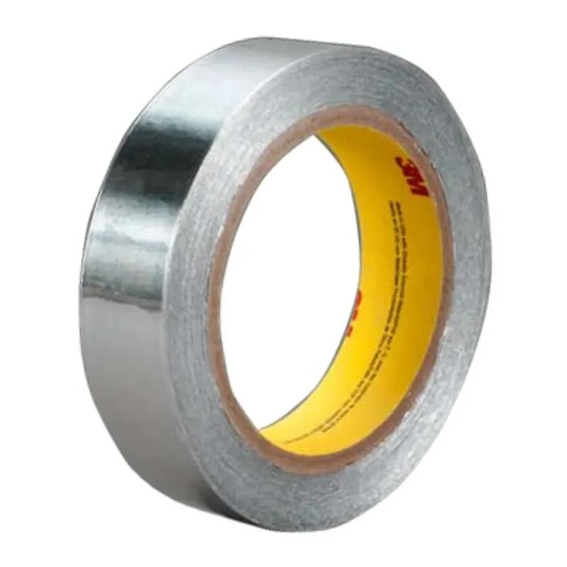 3M Conductive Metallic Tape Aluminium Foil, 12mm Width, 55m Length, 0.08mm Thickness, Acrylic Adhesive, 149°C 431 12MMX55M