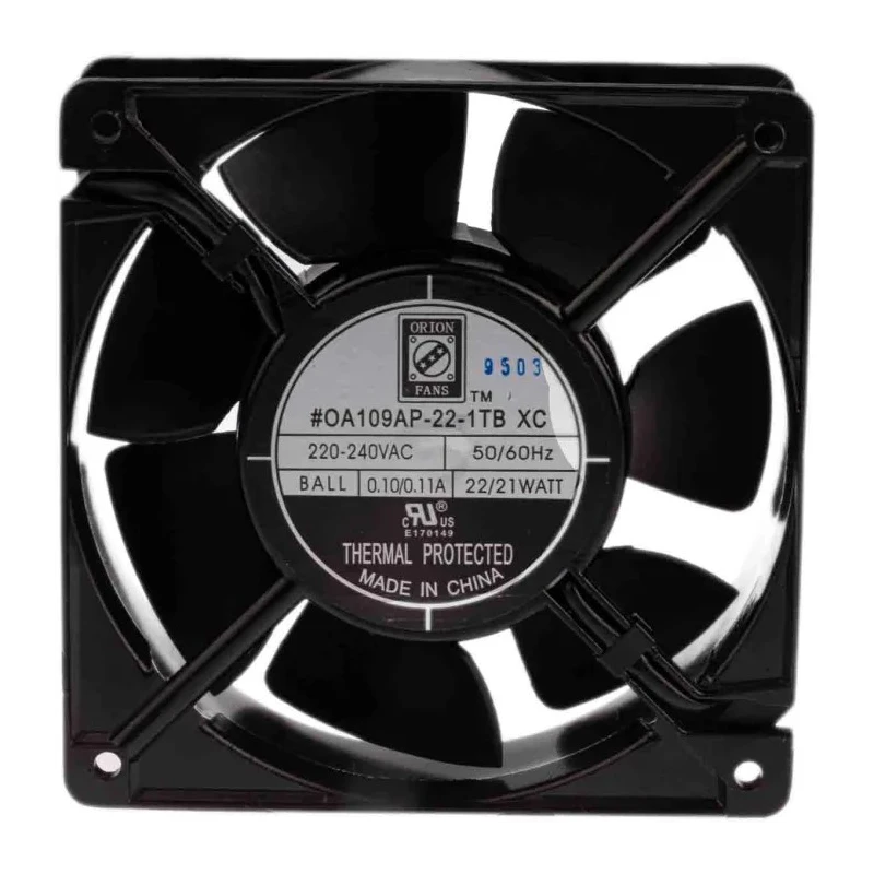 RS PRO High-Performance Ball Bearing Axial Fan, 230V AC, 222.6 m³/h Air Flow, 22 W Power, 100 mA Max Current, Rated IP55