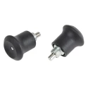 RS PRO M8 x 0.75 mm Zinc Plated Matt Finish Thermoplastic Knob Index Bolt, 30 mm Long 144-3684