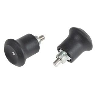 RS PRO M8 x 0.75 mm Zinc Plated Matt Finish Thermoplastic Knob Index Bolt, 30 mm Long 144-3684