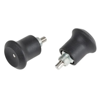 RS PRO M8 x 0.75 mm Zinc Plated Matt Finish Thermoplastic Knob Index Bolt, 30 mm Long 144-3684