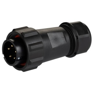 RS PRO Circular Connector 5 Contacts Cable Standard Plug Male IP68 500V 15A 144-4149