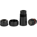 RS PRO Circular Connector 5 Contacts Cable Standard Plug Male IP68 500V 15A 144-4149