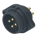 RS PRO Circular Connector, 5 Contacts, Flange Mount, Socket Male, 15A, 500V, IP68, Polyamide 66 Shell 144-4147