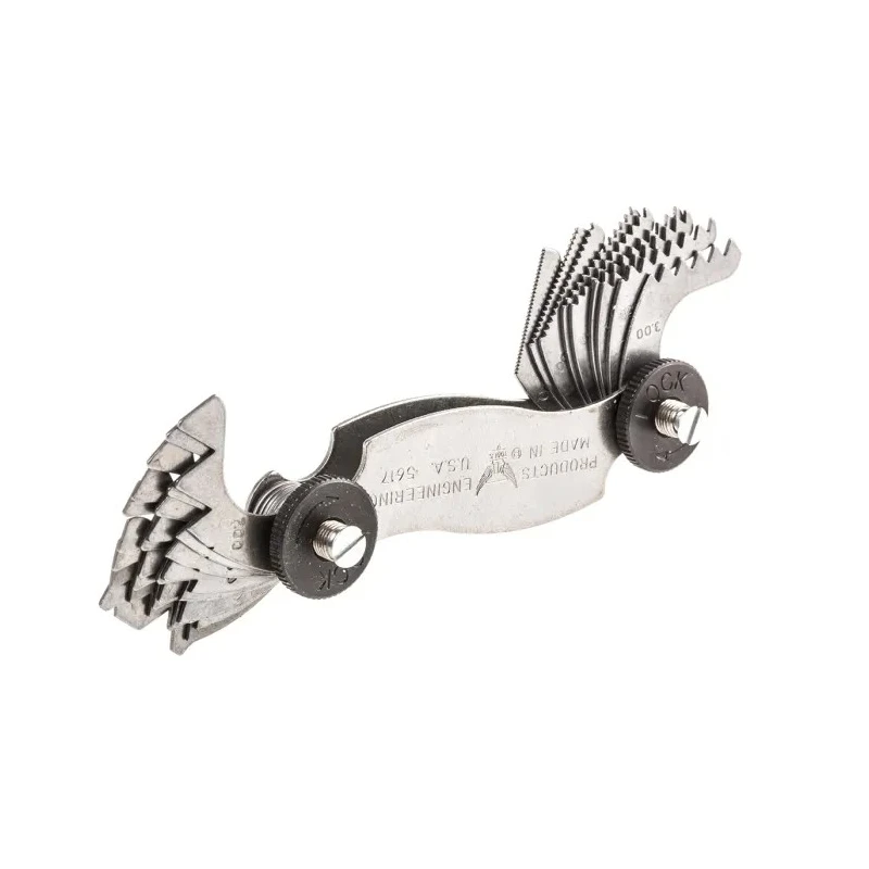 RS PRO 18 Blades Thread Pitch Gauge Metric Thread Type 683-0731