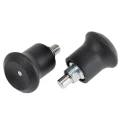 RS PRO M8 x 0.75 mm Index Bolt, 30 mm Long, Matt Zinc Plated Stainless Steel with Thermoplastic Knob 144-3685