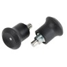 RS PRO M8 x 0.75 mm Index Bolt, 30 mm Long, Matt Zinc Plated Stainless Steel with Thermoplastic Knob 144-3685