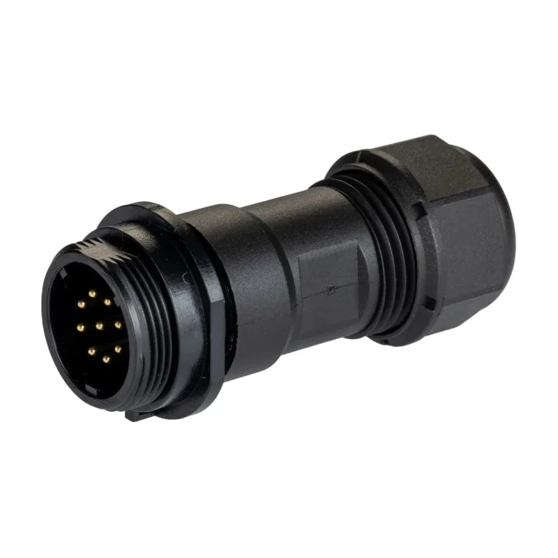RS PRO Industrial Circular Connector, 9 Contacts, Cable Socket Male, Threaded Coupling, IP68, 5A, 400V, Polyamide 144-4163