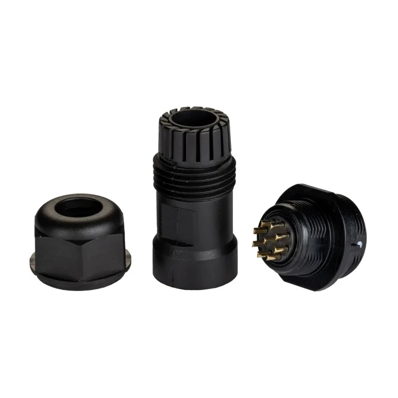 RS PRO Industrial Circular Connector, 9 Contacts, Cable Socket Male, Threaded Coupling, IP68, 5A, 400V, Polyamide 144-4163