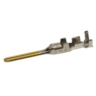 TE Connectivity Dynamic 3000 Series Male Crimp Terminal 15A Gold Plated Copper Alloy 20-16 AWG 29.3mm 175286-2