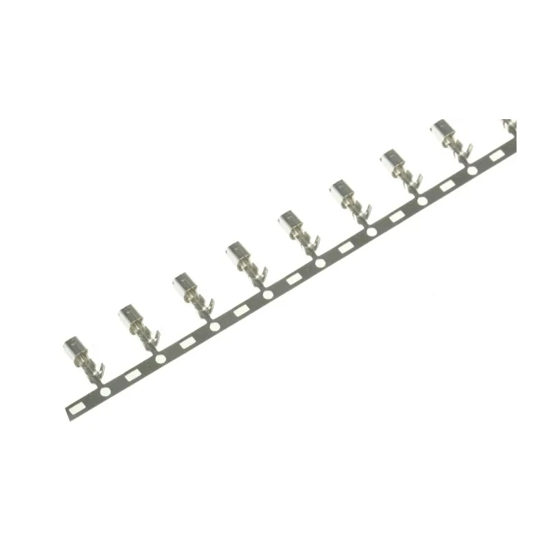 TE Connectivity Economy Power Series Female Crimp Terminal, 22 AWG Min Crimp, 18 AWG Max, Tin Plated Phosphor 1123721-1
