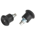 RS PRO M10 x 1 mm Zinc Plated Matt Finish Thermoplastic Knob Round Index Bolt 35 mm Long 144-3687