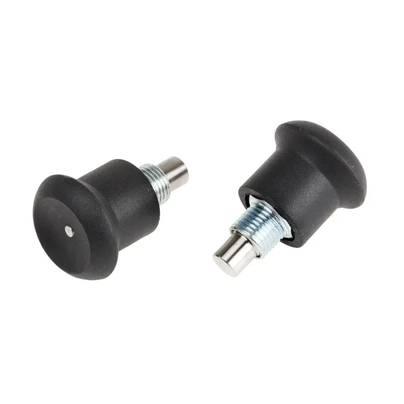 RS PRO M10 x 1 mm Zinc Plated Matt Finish Thermoplastic Knob Round Index Bolt 35 mm Long 144-3687