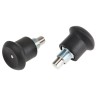 RS PRO M10 x 1 mm Zinc Plated Matt Finish Thermoplastic Knob Round Index Bolt 35 mm Long 144-3687