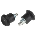 RS PRO M10 x 1 mm Index Bolt, 35 mm Long, Matt Zinc Plated Stainless Steel Body, Thermoplastic Knob 144-3686