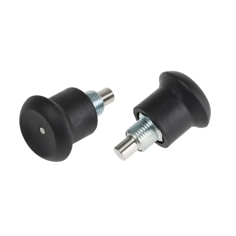 RS PRO M10 x 1 mm Index Bolt, 35 mm Long, Matt Zinc Plated Stainless Steel Body, Thermoplastic Knob 144-3686