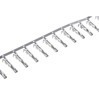 TE Connectivity Commercial MATE-N-LOK Series Female Crimp Terminal, Tin Plated Brass, 10A Current, 20–14 AWG Wire 61117-1