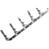 TE Connectivity AMP Universal Power Series Female Crimp Terminal, 12A Current, 20 AWG Min, 16 AWG Max, Tin Plating 175152-1