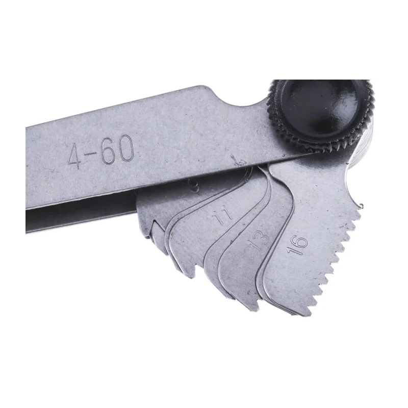 RS PRO 27 Blades Thread Pitch Gauge Imperial Type 4-60 TPI 4-60 mm 683-0756
