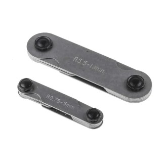 RS PRO Radius Gauge Set Metric 16 Blades 0.5 mm Increment Measuring Range 5 mm to 13 mm 683-0759