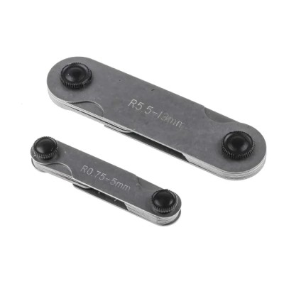 RS PRO Radius Gauge Set Metric 16 Blades 0.5 mm Increment Measuring Range 5 mm to 13 mm 683-0759