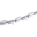 RS PRO FASTON .250 Silver Uninsulated Female Spade Connector Crimp 6.35 x 0.81 mm Tab Size 18 AWG to 14 AWG 41274
