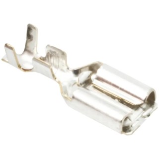 TE Connectivity Positive Lock .250 EX II Black Uninsulated Female Spade Connector Crimp 6.35 x 0.81 mm Tab Size 175022-1