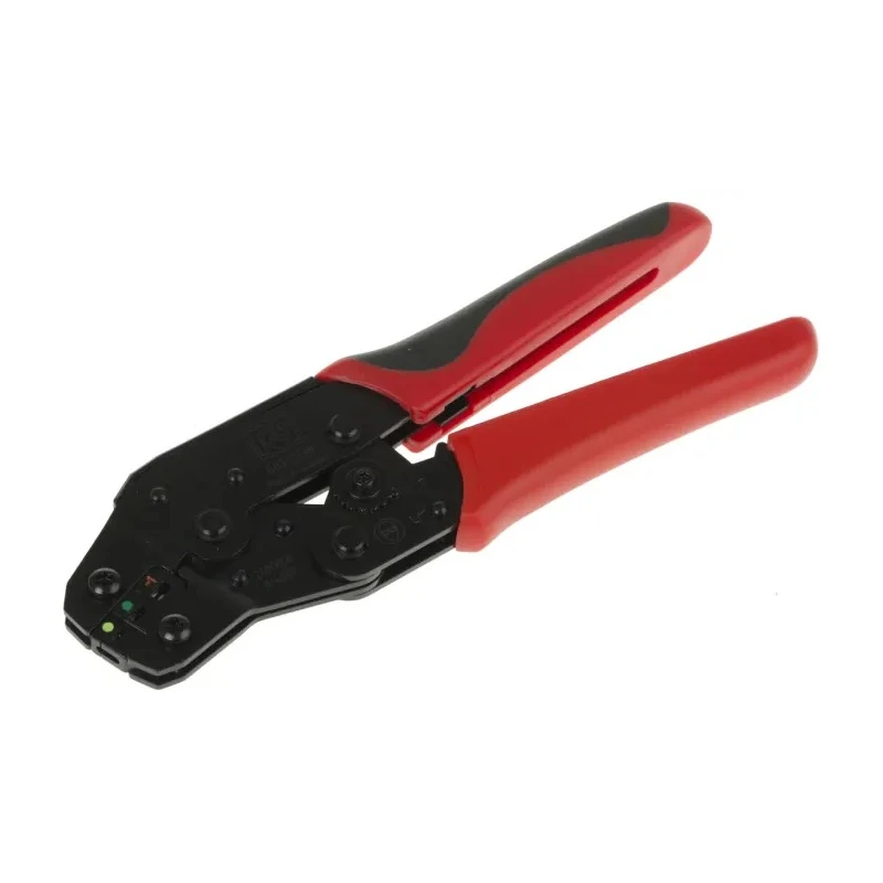 RS PRO Crimp Tool for Insulated Terminals, 200mm Length, Adjustable Ratchet, Model 683-1598