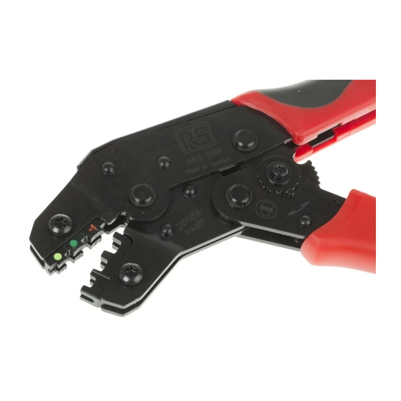 RS PRO Crimp Tool for Insulated Terminals, 200mm Length, Adjustable Ratchet, Model 683-1598